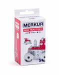 Merkur - Mini 54 - tractor met trekhaak-  metalen constructieset - 82 onderdelen