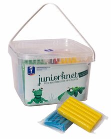 Feuchtmann - 028 0405 - JUNIORKNET EDU box maxi, 14 staven, 7 kleuren - 14x100g