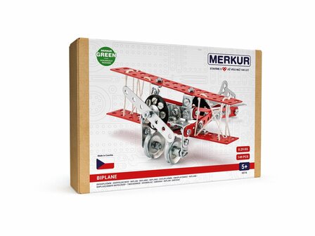 Merkur - Doppeldecker - Metallbaukasten - 149 Teile