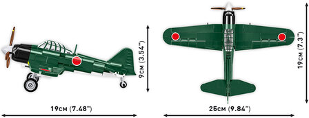 COBI 5861 Mitsubishi A6M2 Zero