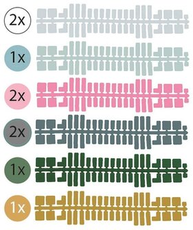 Feuchtmann - Ministeck standaard kleurenstrips (set 3)