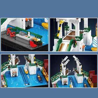 Mould King 16068 Nordic Town Brug