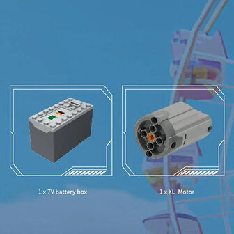 Mould King 11015 Octopus Spinnende achtbaan