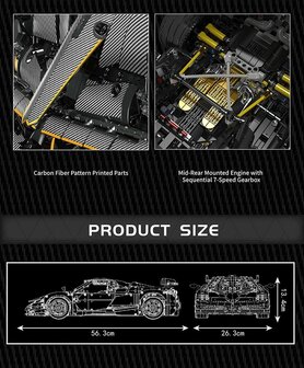Mould King 13182 Huayra Supercar