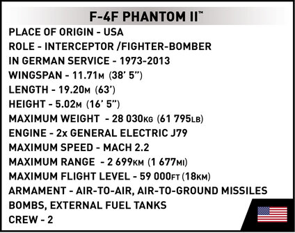 COBI 5898 F-4F Phantom II