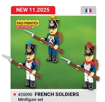 COBI 20090 3 soldaten Napoleon War