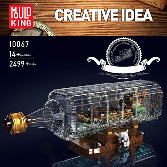 Mould King 10067 Flying Dutchman in een Fles