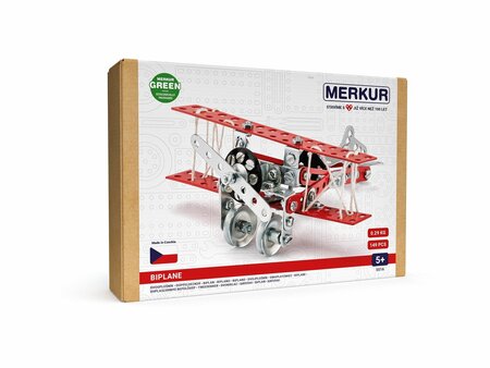 Merkur - Dubbeldekker - metalen constructieset - 149 onderdelen