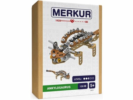 Merkur - Ankylosaurus - metalen constructieset - 130 onderdelen
