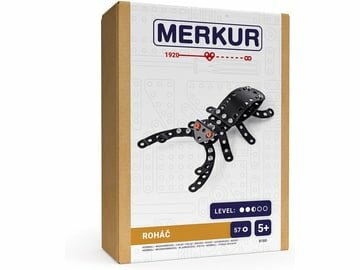 Merkur - Hert kever - metalen constructieset - 57 onderdelen
