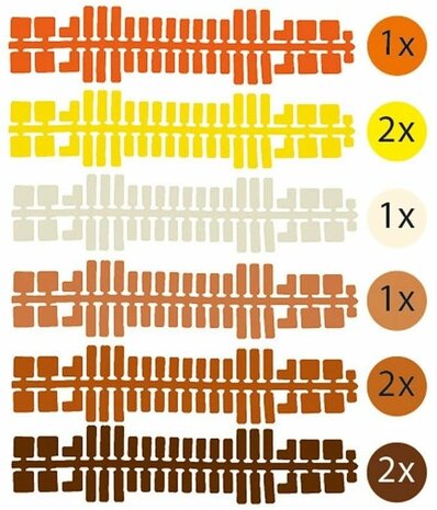 Feuchtmann - Ministeck standaard kleurenstrips (set 2)