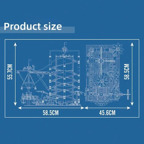 Mould King 11013 Double Helix Achtbaan