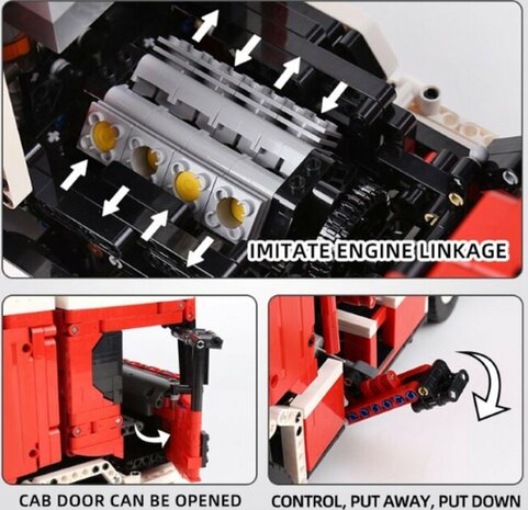 Mould King 17022 Brandweerauto