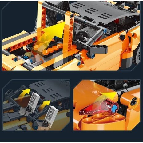 Mould King 15006 Challenger Orange