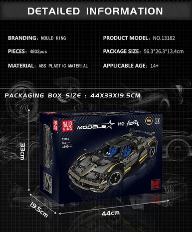 Mould King 13182 Huayra Supercar