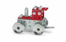 Merkur - Mini 54 - tractor met trekhaak-  metalen constructieset - 82 onderdelen