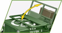 COBI 2296 WILLYS MB & M2 GUN