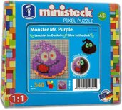 Feuchtmann - ministeck "Glow in the dark" - Monster Mr. Purple