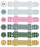 Feuchtmann - Ministeck standaard kleurenstrips (set 3)