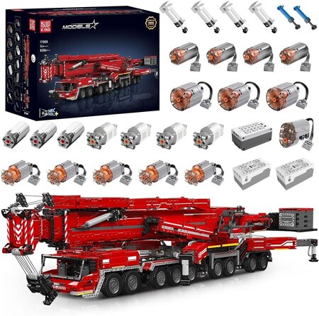 Mould King 17008 LTM11200 Crane red