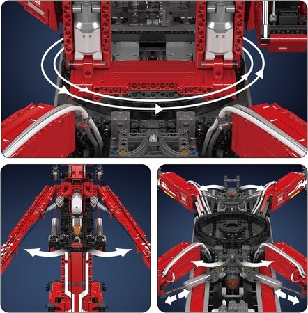 Mould King 17008 LTM11200 Crane red