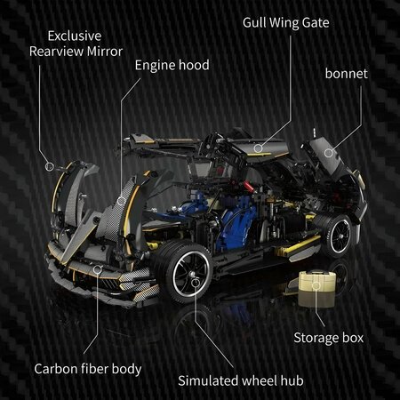 Mould King 13182 Huayra Supercar